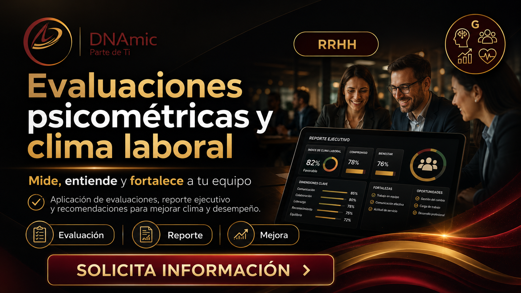Evaluaciones psicométricas y clima laboral